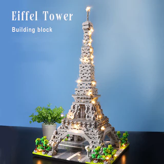 Kits De Blocos De Construção Da Torre Eiffel , Construa Sua Própria Coleção Arquitetônica , Brinquedos STEM Para Crianças 6 8 9 10 12 16 Anos De Idade