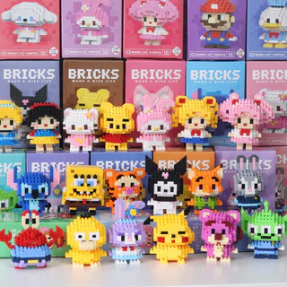 50 Estilos Nano Blocks Boneca De Desenho Animado Bonito Presente De Brinquedo w2601 Caixa