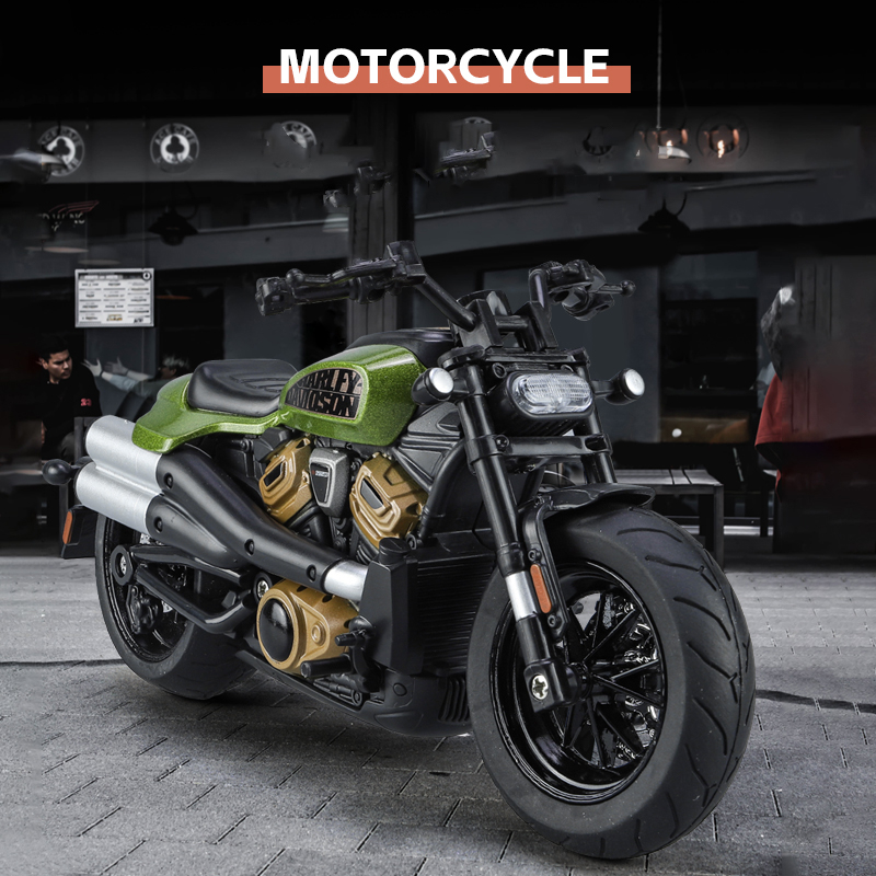 Escala 1 : 12 Harley Davidson Sportster S Alloy Diecast Modelo De