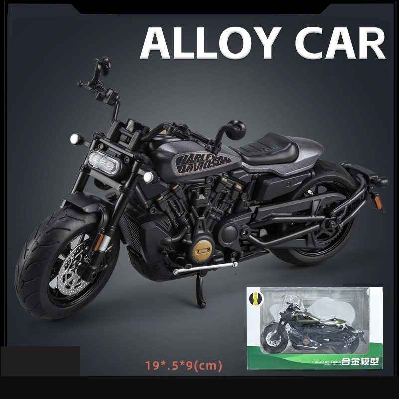 Escala 1 : 12 Harley Davidson Sportster S Alloy Diecast Modelo De