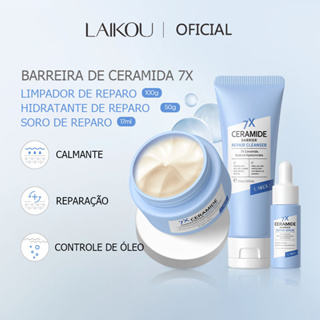 LAIKOU 7X Ceramide Barrier Repair Serum Moisturizer Reduzir Linhas Finas Hidratação Profunda Reparação Da Pele