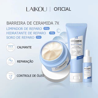 LAIKOU 7X Ceramide Barrier Repair Serum Moisturizer Reduzir Linhas Finas Hidratação Profunda Reparação Da Pele