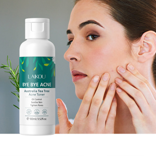 LAIKOU Austrália Tea Tree Acne Toner 100ml Soothe Skin Oil Control Reduzir A Apertar E Encolher Os Poros