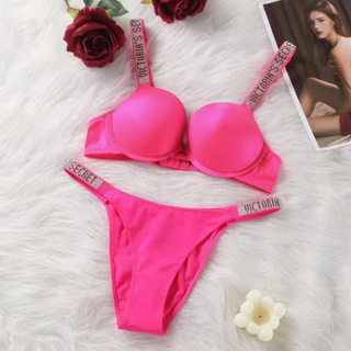 Soutien Feminino Victoria Secret Push Up Com Letra Imprimir