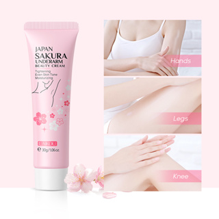 LAIKOU Japão Sakura Creme Branqueador Para As Axilas Remover Melanina Reparador Hidratante 30g
