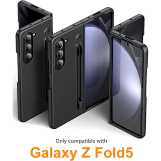 (Caneta S Incluída) Para Samsung Galaxy Z Fold 5 Case Ultra Fina Com Frosted Folding Full Coverage Shockproof Fold5 Accessory Não