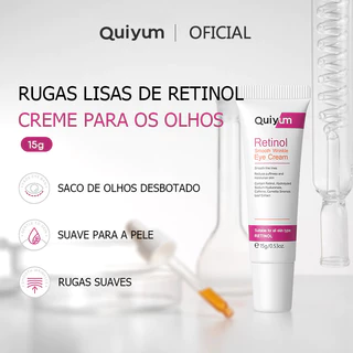 QUIYUM Retinol Creme De Rugas Suaves 15g Linhas Finas Reduzir A Puffiness Hidratar Pele em Oferta na Shopee