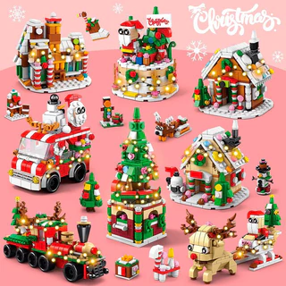 6IN1 Blocos De Construção De Natal Brinquedos Presentes Para Menino Menina