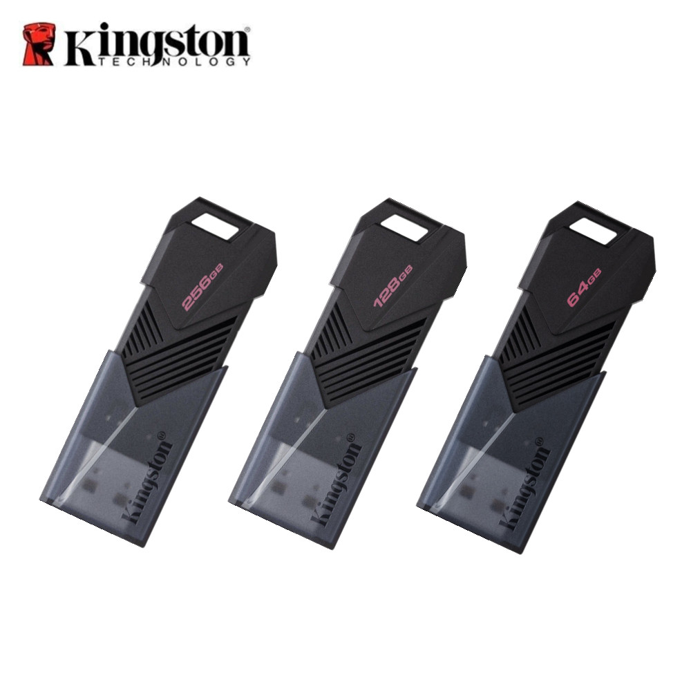 Kingston Pendrive 256GB 128GB 64GB 32GB 16GB 8GB 4GB DataTraveler Exodia Onyx DTXON USB 3.2 Gen1 Unidade Flash Com Tampa Móvel Elegante