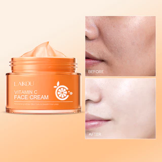LAIKOU Vitamina C Fade Blemishes Creme Hidratante Brilhante Iluminar Espinhas Marcas De Acne 50g em Oferta na Shopee