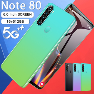 Celular 2023 Marca Nova Hot Note 80 5G Telefone Inteligente De 5.0 Polegadas Tela Cheia 4G 5G 3g 16TB + 1TB 7800mAh Telefones Celulares Versão Global 108MP HD