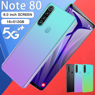 Celular Novíssimo telefone Andróide Note80 5g smartphone De 5,0-Polegadas Celular pro 6800mAh 16 + 1TB 4g original