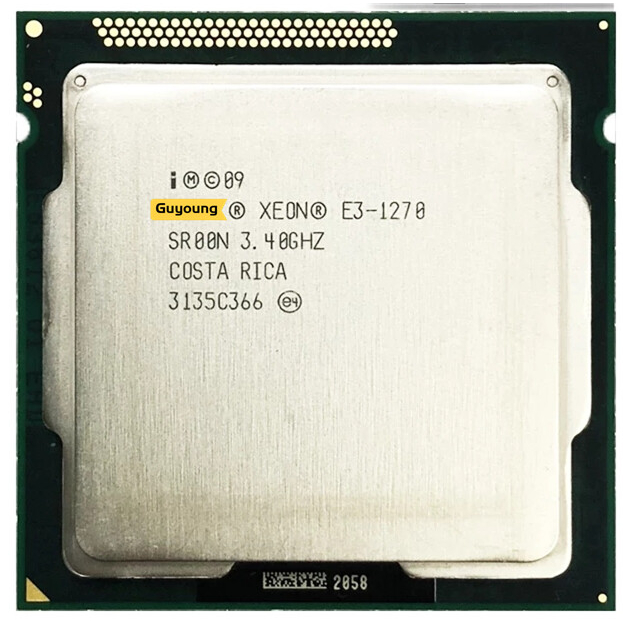 YZX Xeon E3 1270 E3-1270 3,4 GHz Processador CPU Quad-Core Usado 8M 80W LGA 1155