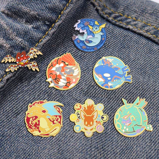 Anime Pokémon Japonês Série Broche De Moda Esmalte Acessórios Jóias Mochila De Liga Presente Para Amigos