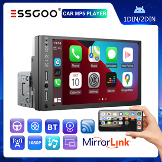 Essgoo 1 din 2 din Carro MP5 Player Rádio 7 Polegadas Tela Sensível Ao Toque Mirror Link Multimídia Car Bluetooth FM Receptor USB/AUX