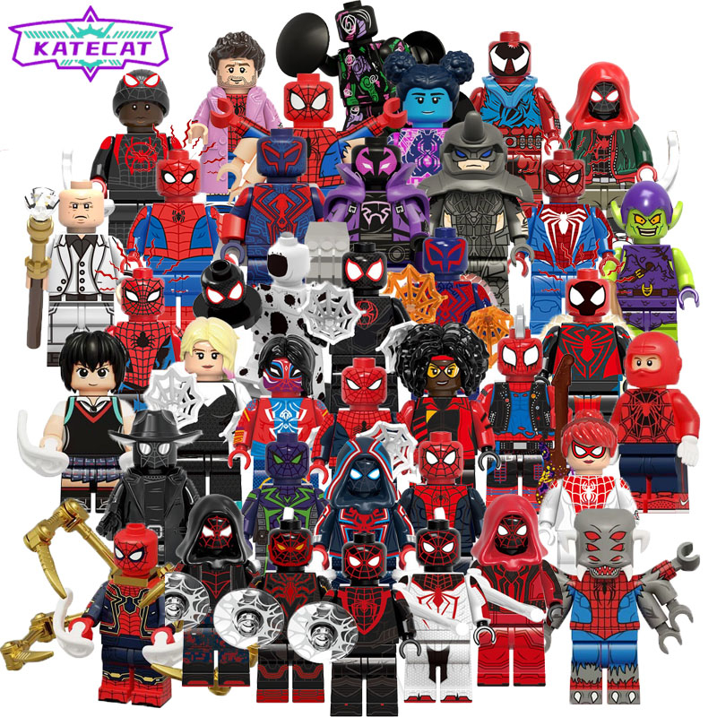 Brinquedo De Construção Homem-Aranha Através Do Gwen Miles 2099 Peter B Parker Mini Action Figures Building Blocks