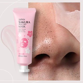 LAIKOU Japão Máscara Sakura Peel-off Limpeza Profunda Linhas Finas Lisas Mesmo Tom De Pele 50g em Oferta na Shopee