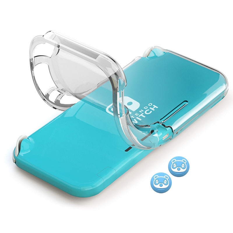 3 Em 1 Novo Nintend Interruptor Lite Cristal Transparente TPU Shell Tampa Da Pele Caso Aperto E Livre Caps Para Nintendo