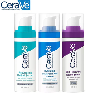 CeraVe Retinol Serum melhora marcas de acne, reduz linhas finas, minimiza poros, refina e remodela soro hidratante para um rosto mais brilhante