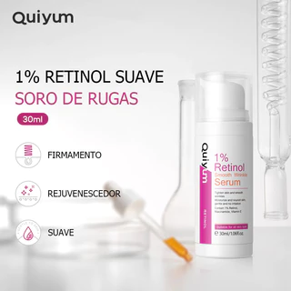 QUIYUM 1 % Retinol Soro De Rugas Suaves Apertar Da Pele Nutrir 30ml em Oferta na Shopee