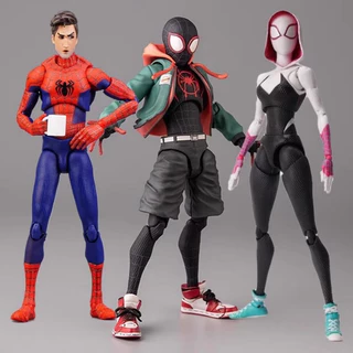15cm Anime Figure Spider Man Across the Spider Verse Action Figurine Sofbinal Spiderman Miles Morales Statue Across The Universe Collectble Model Toy