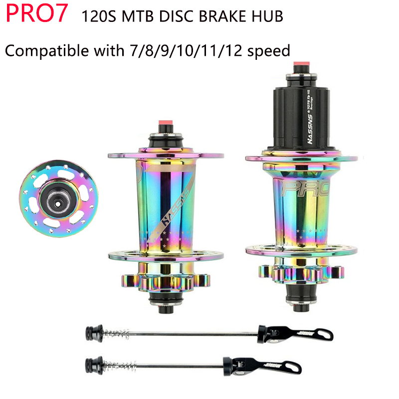 cubo K7 Cubo barulhento cubo pro7 Cubos para mountain bike 120 chocalhos compatibilidade7 8 9 10 11 12 Velocidades
