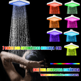 Handle LED Light Up Shower Head - NOW ON SALE !!!  Chuveiros elétricos,  Chuveiro com led, Chuveiro