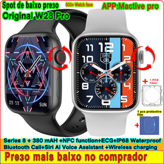 Original iwo w28 pro smart watch iwo 15 pro series 8 senha 1,95 polegada bluetooth chamada nfc siri