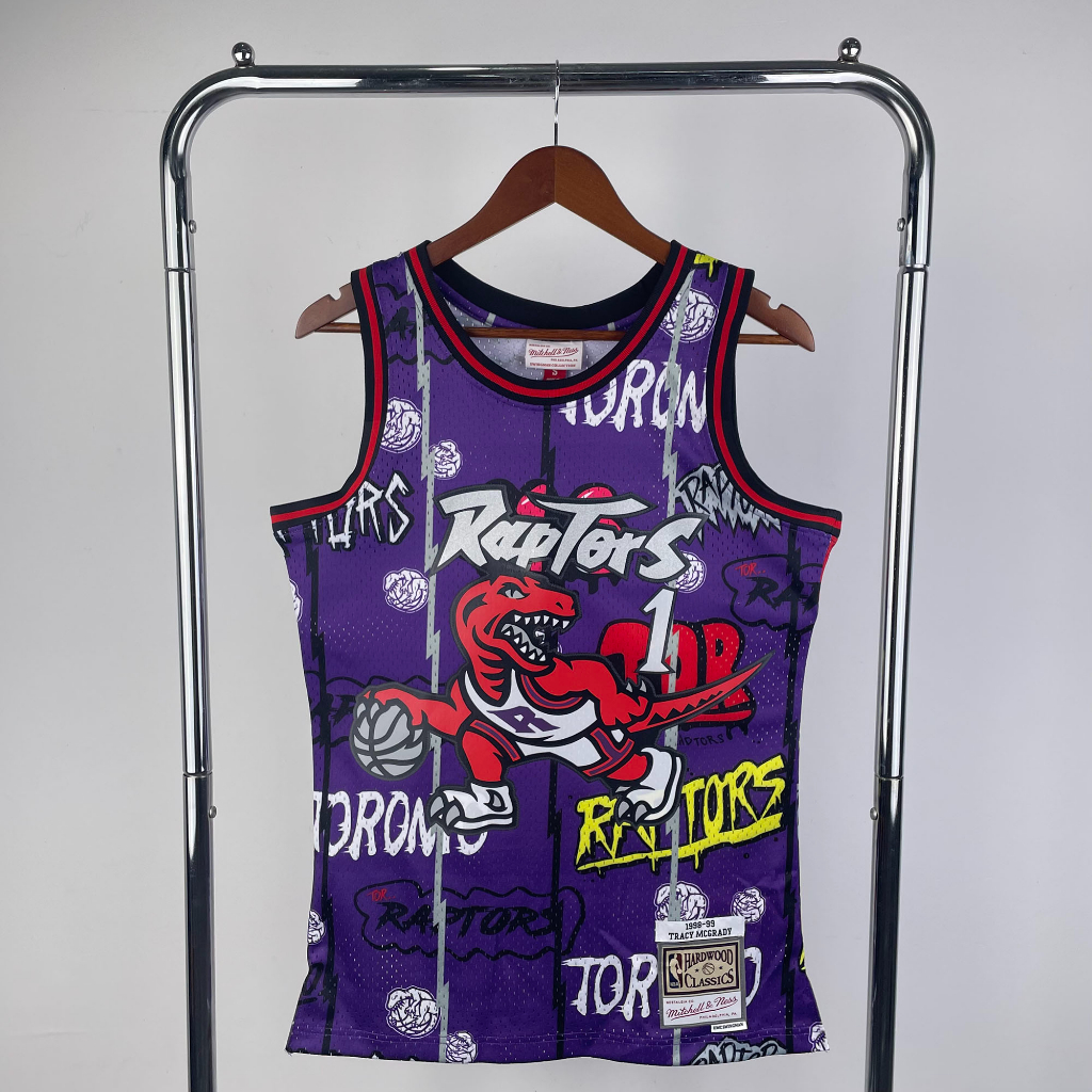 Prensagem A Quente Jersey Mens London Raptors Tracy McGrady & Vince ...