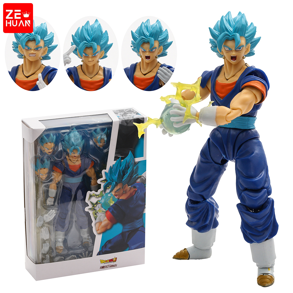 Boneco do Dragon Ball z Goku SSJ Preto Brinquedo de Coleção 17 cm Pvc  Colecionador