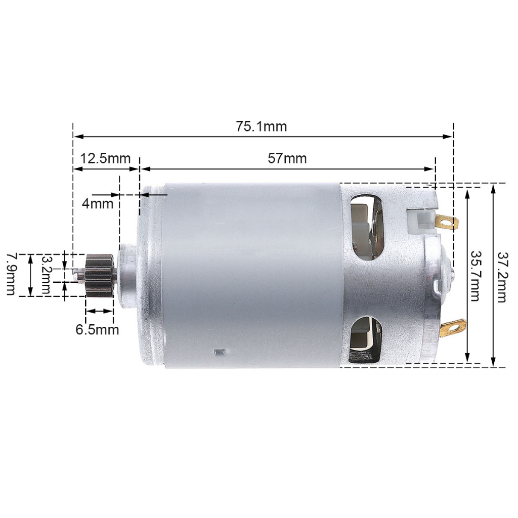 Rs5500 21V 19500RPM Motor Cc 9 Dentes Micro Para Furadeira