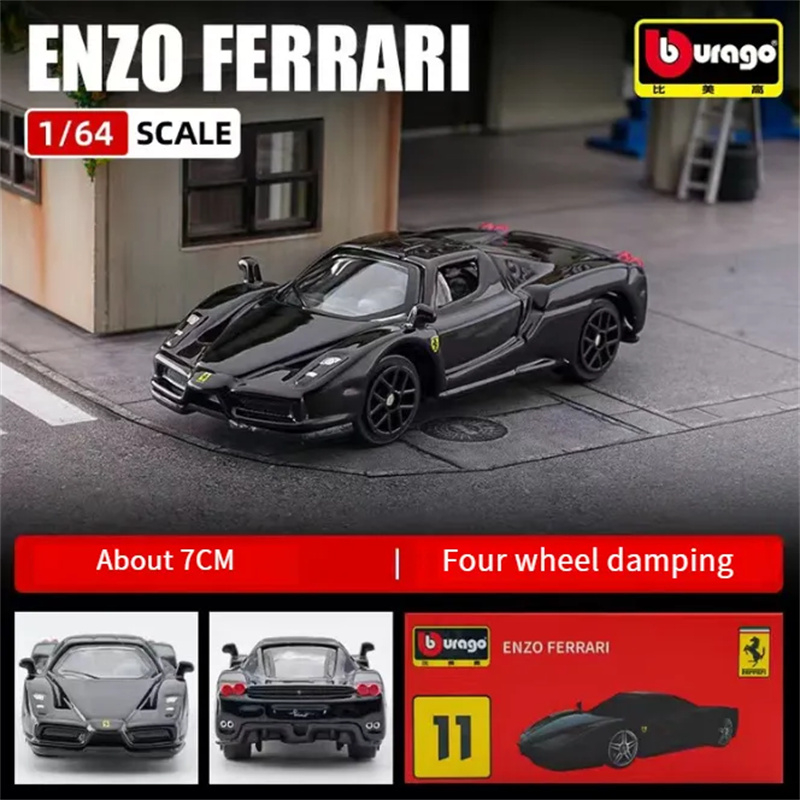 Mini carro 1:64 Ferrari F40 458 Pro 458Spider Ferrari 599GTO F12