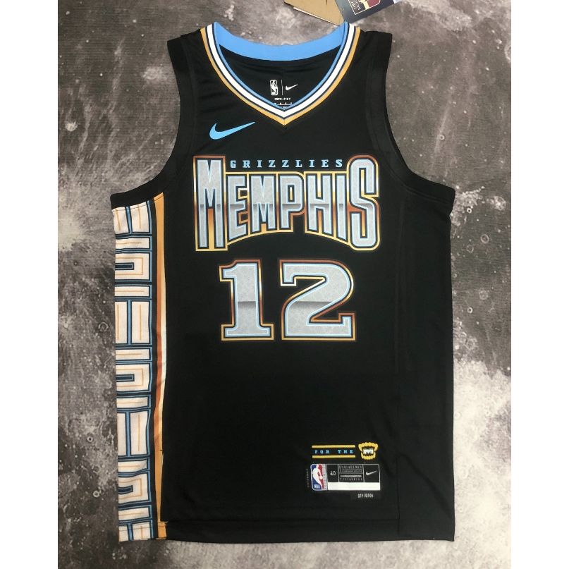 Versão Prensada A Quente Camisa NBA Memphis Grizzlies # 12 De Basquetebol Morant