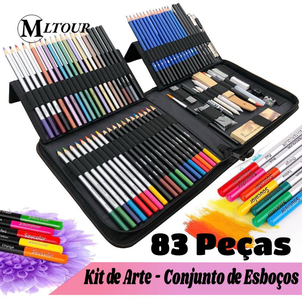 Soucolor 73 Art Supplies for Adults Kids, Art Kit Brazil