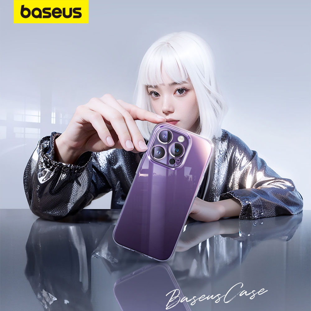 Baseus Capa Ultra-Fina À Prova De Choque Para iP 15 Pro Max Series