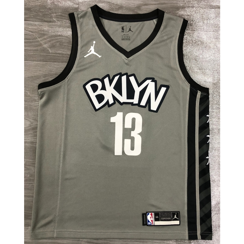 Hot pressing Custom Authentic Jersey 2023-24 Mens Brooklyn Nets James  Harden & Kyrie Irving & Kevin Durant & Mikal Bridges Black Swingman Jersey  - City Edition