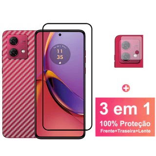 3 Em 1 9D Película Protetora De Tela De Vidro Temperado Para Motorola Moto G84 5G G54 G14 G73 G13 G23 G53 G72 G32 G62 G22 G82 G42 G52 5G De Fibra De Carbono Com Protetor De Câmera