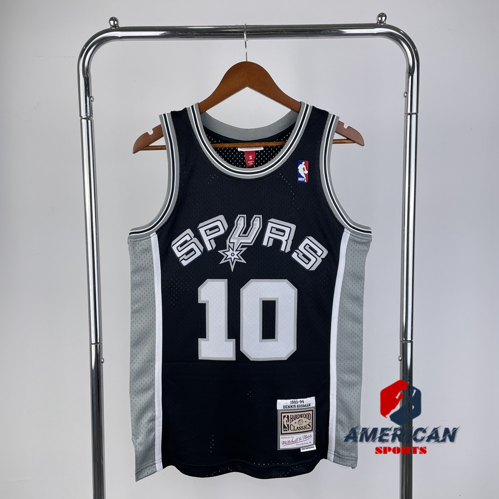 Dennis Rodman San Antonio Spurs Mitchell & Ness 2001/02 Hardwood Classics  Swingman Jersey - Black