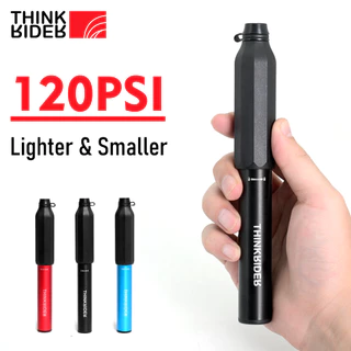 ThinkRider 120Psi Mini Bomba De Bicicleta Ar Manual De Liga De Alumínio De Pneus Schrader Válvula Presta MTB Ciclismo Rodoviário