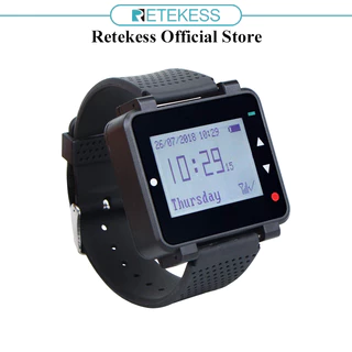 Retekess T128 Personalizar Relógio De Pulso Pager Buzzer Rechargeabl Compatível Com Vários Botões De Chamada