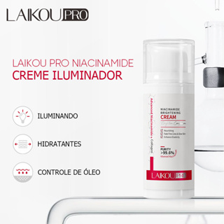LAIKOU 99,6 % Niacinamida Creme Facial Clareador Manchas Hidratante Pele Brilhante 30g