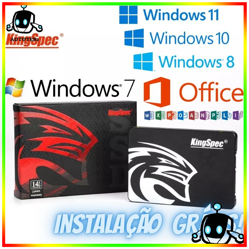 KingSpec Unidade De Estado Sólido SATA3 De 2,5 Polegadas SSD 128G 256G 512G 1TB Computador desktop
