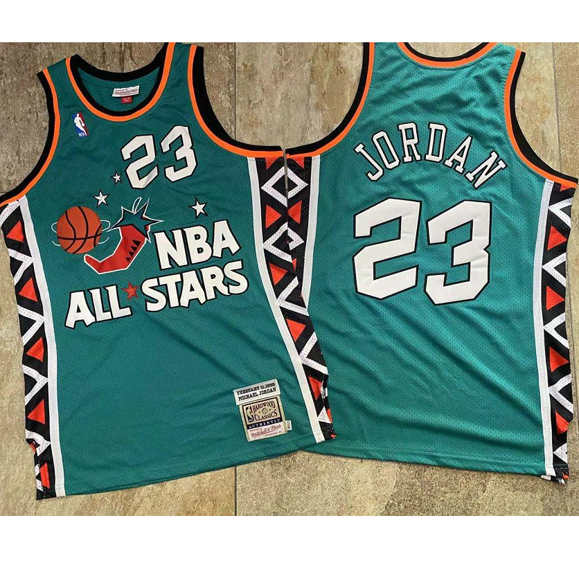 Masculino Camisa 2023NBA Michael Mitchell & Ness Royal 1996 All-Star Game Conferência Oriental Basquetebol Jersey Verde