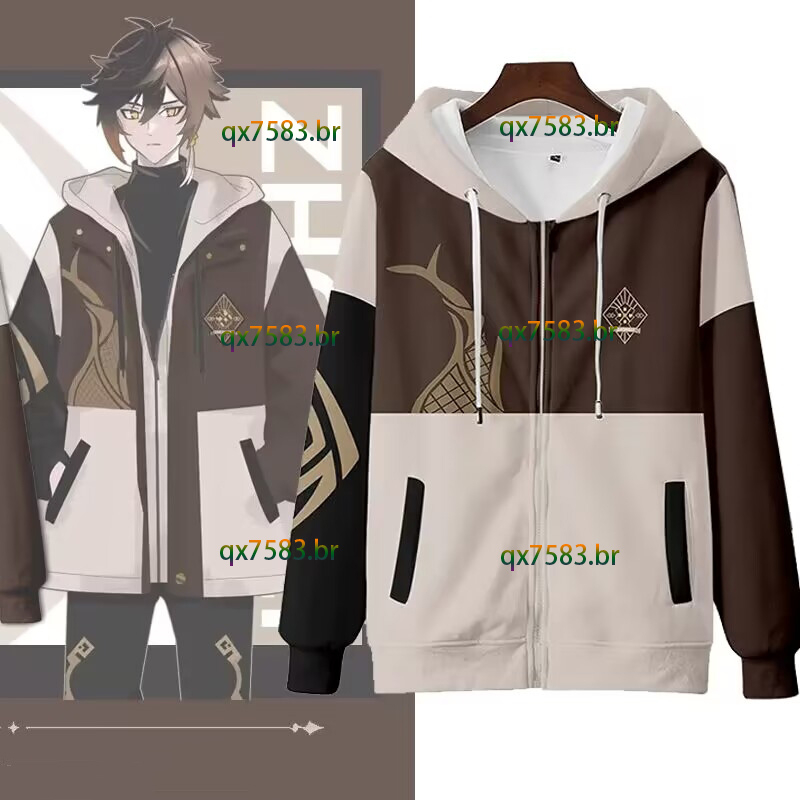 Men's Gacha Life 3D Imprimir Anime Hoodie, Moda Jumper, camisola