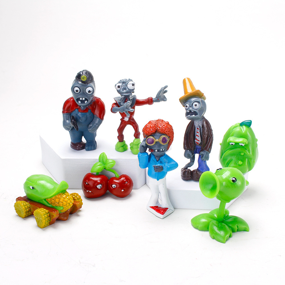 Zombie Plants Vs Zombies 7 hard plastic Mexican action toy figure PVZ w  lights