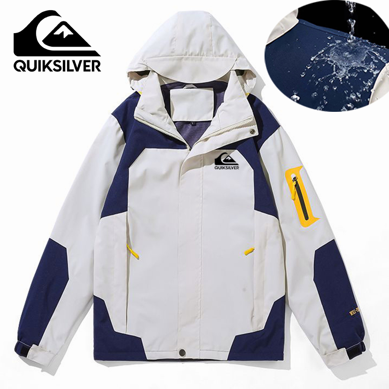 Jaqueta Quiksilver À Prova D'água Para Homens Tamanho Windbreak Plus