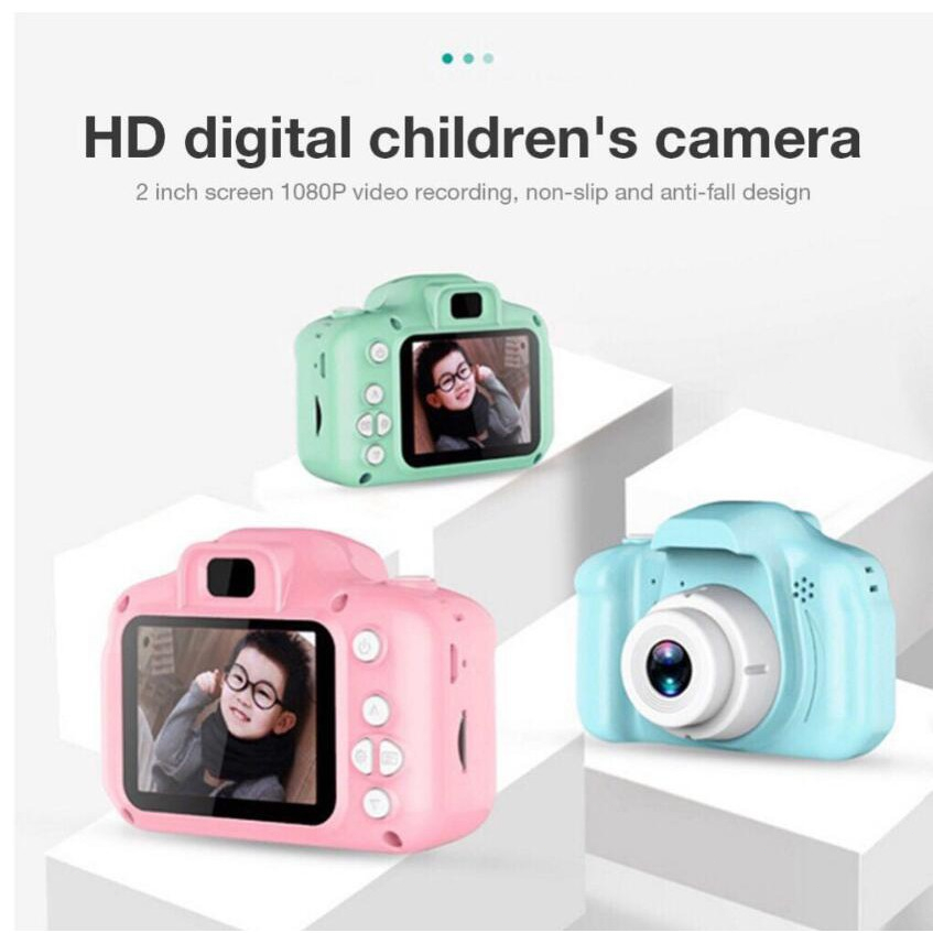 Mini Câmera Digital Infantil/Recarregável/À Prova De Choque/Vídeo Para Crianças/8 Milhões