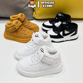 SUGE Novos Sapatos Esportivos Infantis Para Crianças Meninos Meninas De Tênis Preto Bebês Brancos Estudantes