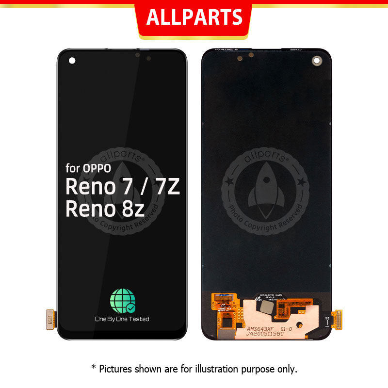Visor OLED/INCELL Para OPPO Reno 7 7z Digitalizador LCD De Tela Sensível Ao Toque 8z