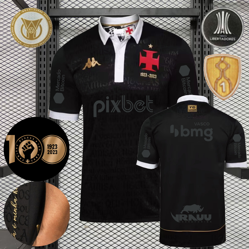 (S-4gg) 2023-2024 Vasco da Gama Camisa Jersey Personalizada Alta Qualidade 1 : 1